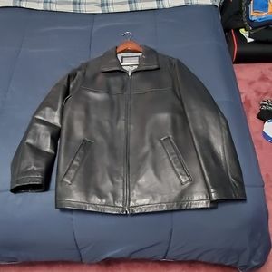 Apt 9. Lambskin Leather Jacket Large